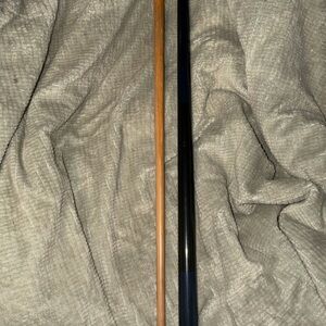 J&J Pool Cue Stick With Case - Billiards Black & Blue Stick